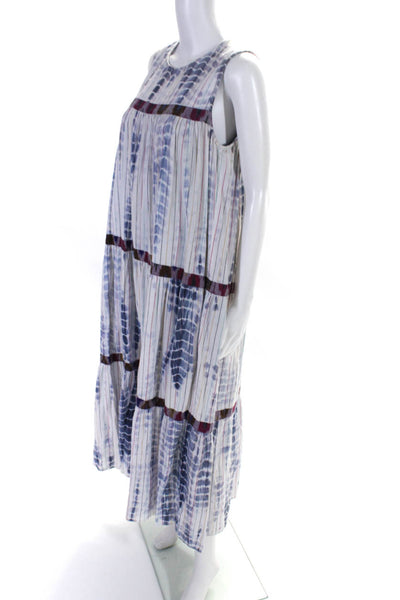 Warm Womens Multi Tie Dye Maxi Blue Size 1R 13727286