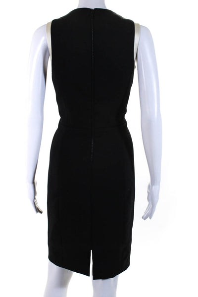 Rag & Bone Womens V-Neck Sleeveless Lined Knee Length Pencil Dress Black Size 6