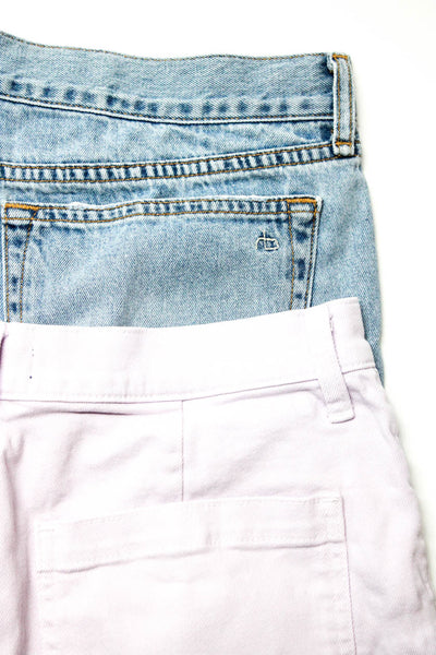 Rag & Bone J Crew Womens Denim Jean Shorts Blue Size 28 Lot 2