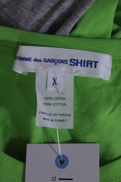 Comme Des Garcons Womens Raglan Sleeve Tee Shirt Dress Green Gray Size X