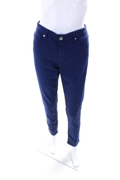 AG Adriano Goldschmied Womens The Prima Mid Rise Cigarette Pants Blue Size 29