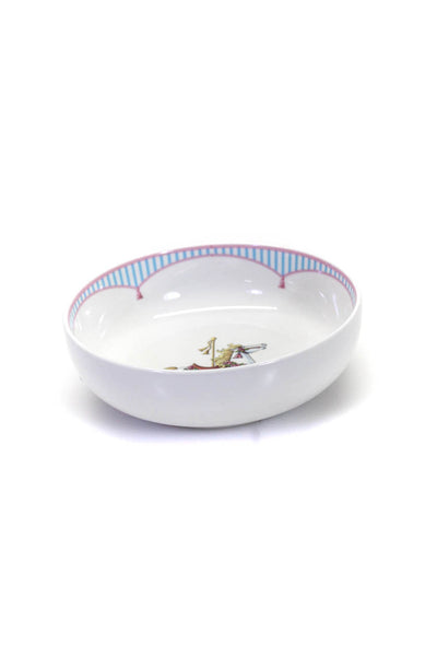 Tiffany & Co Childrens Porcelain 3 Piece Carousel Plate Bowl Mug Set