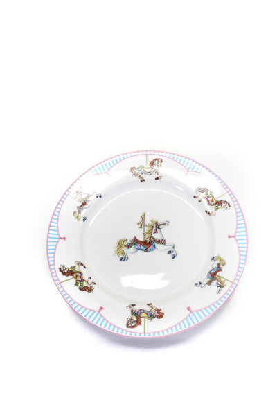 Tiffany & Co Childrens Porcelain 3 Piece Carousel Plate Bowl Mug Set