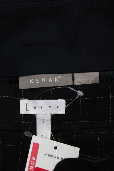 Kenar Leith Womens Pencil SKirt Check Pants Blue Black Cotton Size Small 6 Lot 2