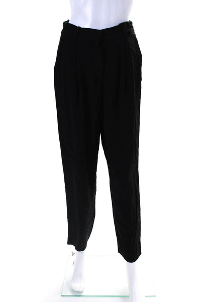 Emporio Armani Womens Black Ankle Tuxedo Pants Black Size 42R 13060300