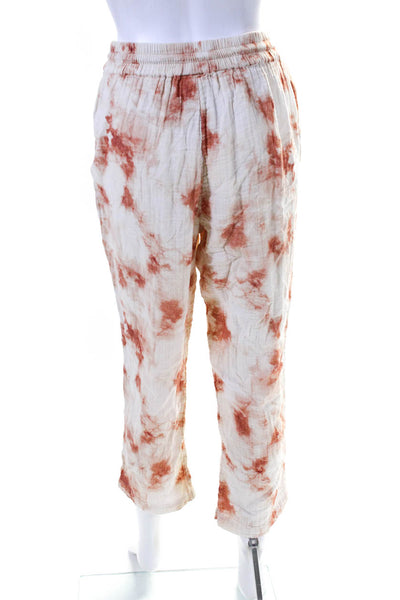 SIMKHAI Womens Anabella Tie Dye Pants White Size SR 14379734