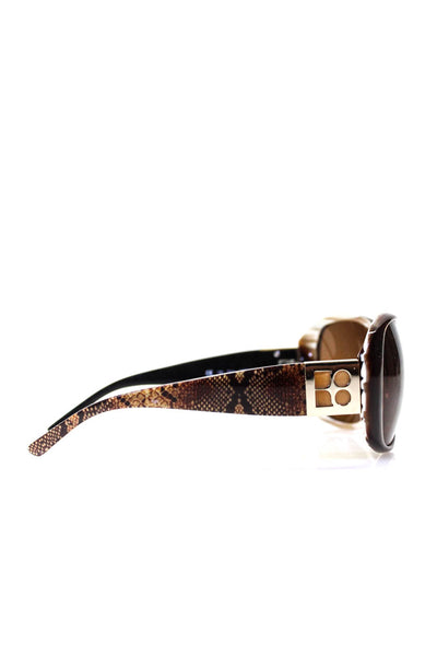 Kate Spade Womens Snakeskin Printed Brown Oversized Lens Sunglasses 130mm