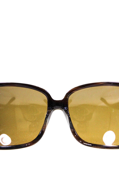 Kate Spade Womens Acrylic Abstract Printed Oversized Sunglasses Brown 135mm