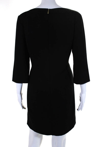 Trina Turk  Womens Long Sleeve Cutout Shift Dress Black Size 8