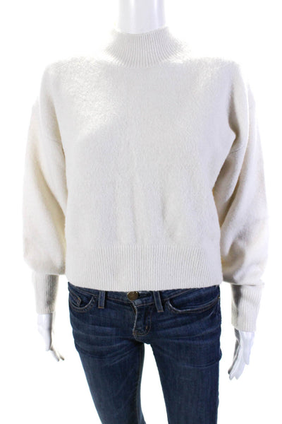 & Other Stories Womens Turtleneck Crop Pullover Sweater White Size Extra Small