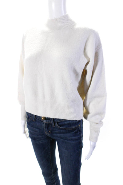 & Other Stories Womens Turtleneck Crop Pullover Sweater White Size Extra Small