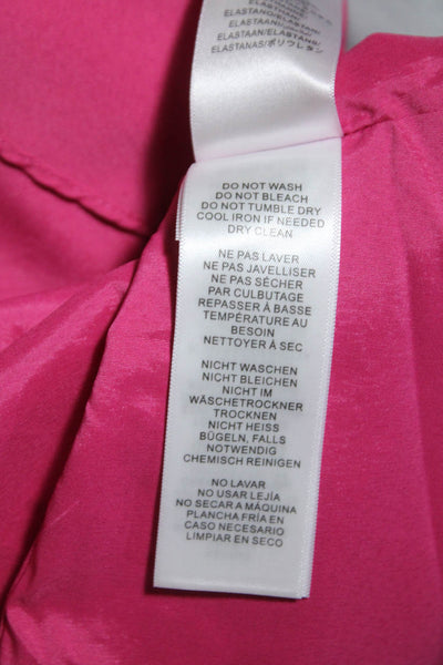 Aidan Aidan Mattox Womens Satin Cowl Neck Drop Waist Cocktail Dress Pink Size 0