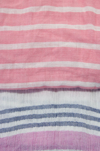 J Crew Soft Joie Womens Cotton Striped Long Sleeve Tops Pink Size XS S Lot 2