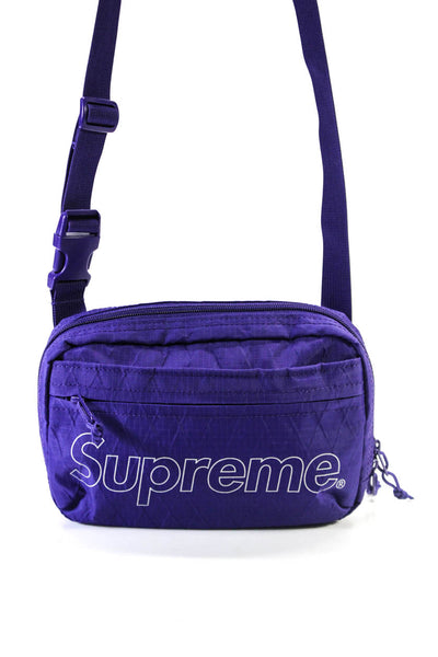 Supreme Womens Purple Zip Pocket Belt Bag Handbag
