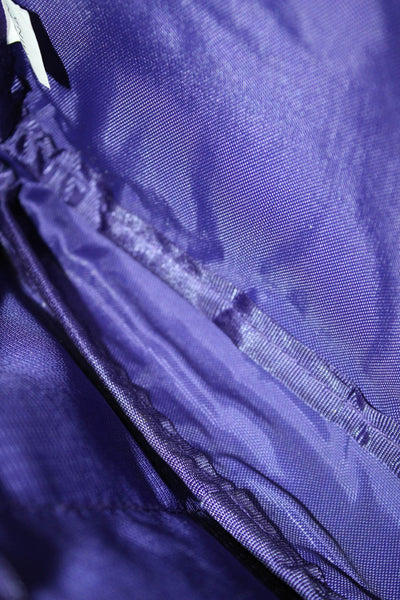 Supreme Womens Purple Zip Pocket Belt Bag Handbag