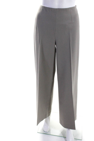 Ralph Lauren Black Label Womens Wool High Rise Straight Leg Pants Beige Size 10