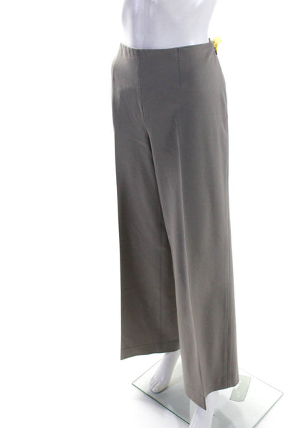 Ralph Lauren Black Label Womens Wool High Rise Straight Leg Pants Beige Size 10