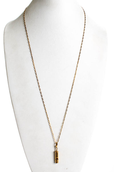 J Crew Women's Gold Tone Mixed Link Necklace Set 17.5"