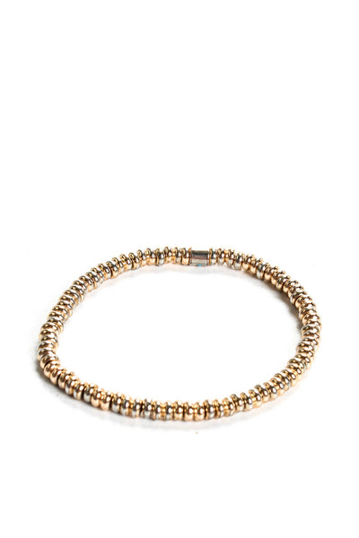 Roxanne Assoulin Gold Multitone Stretch Beaded Bracelet 4 Piece Set
