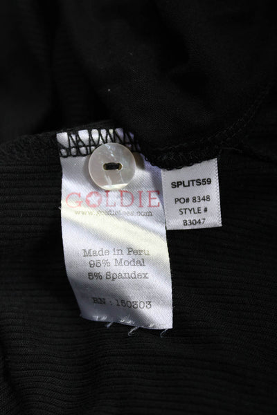 Goldie Splits59 Womens Long Sleeves Shirt Tank Top Black Size Extra Small Lot 2