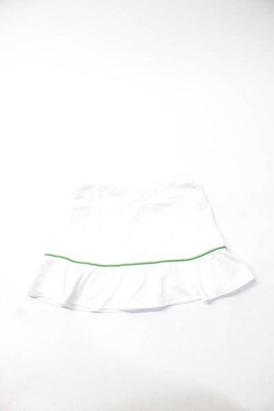 L'Oeuf Poche Girls Tank Tops Tennis Skirts White Size 6-7 M Lot 4