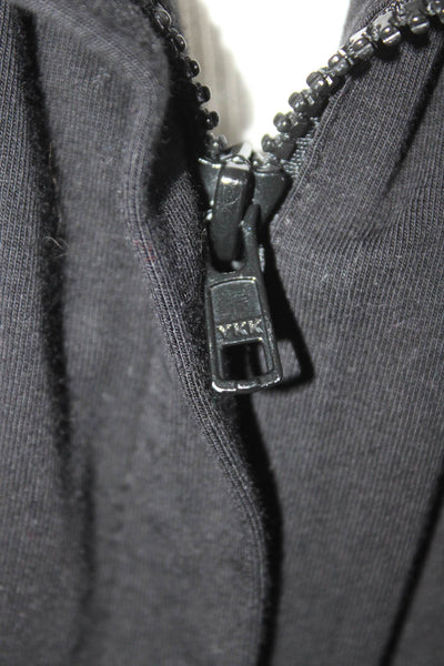 Eileen Fisher Womens Long Sleeve Front Zip Collar Light Jacket Black Size 3X