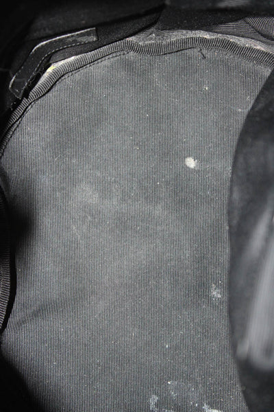 Saint Laurent Womens Leather Zippered Detail Rider Drawstring Crossbody Black Ha
