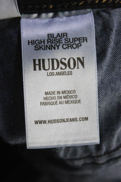 Hudson Womens Gray Mid-Rise Cotton Super Skinny Natalie Jeans Size 27 26 lot 2