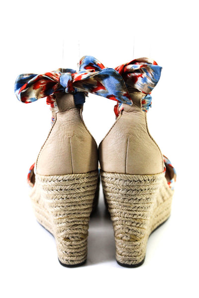 UGG Australia Womens Satin Strappy Lucianna Espadrille Sandals Multicolor Size 7