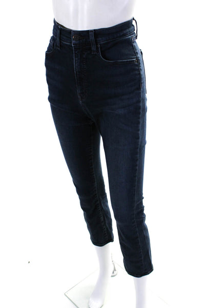 Veronica Beard Jeans Womens Carly Kick Flare Leg High Rise Jeans Blue Siz 29