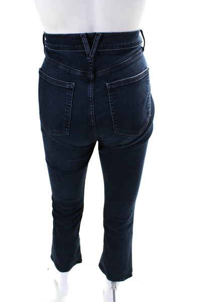 Veronica Beard Jeans Womens Carly Kick Flare Leg High Rise Jeans Blue Siz 29