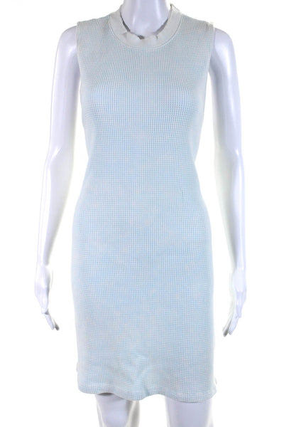 Cotton Citizen Womens Cotton Round Neck Sleeveless Thermal Dress Blue Size L