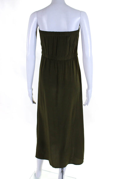 Twelfth Street by Cynthia Vincent Womens Chiffon Strapless Sundress Green Size M