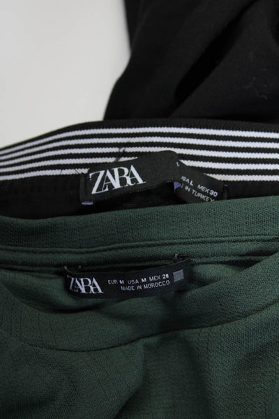 Zara Womens Camo Shirt Jacket Midi Dress Straight Leg Pants Medium Large Lot 3