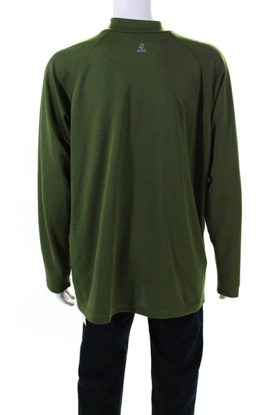 The North Face Mens Half Zipper Sweater Green Size Extra Extra Large