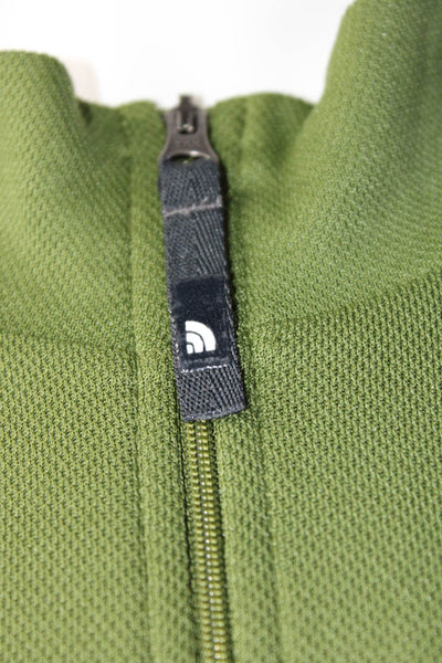 The North Face Mens Half Zipper Sweater Green Size Extra Extra Large