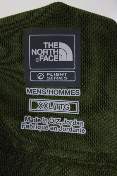 The North Face Mens Half Zipper Sweater Green Size Extra Extra Large