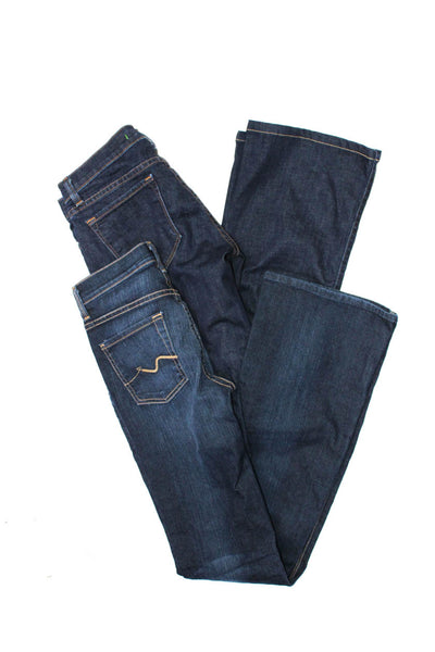 7 For All Mankind J Brand Womens Dark Wash Skinny Boot Cut Jeans Blue 26 Lot 2