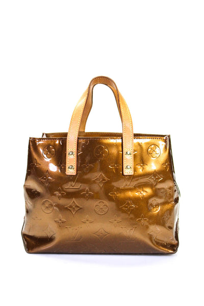 Louis Vuitton Womens Monogram Vernis  Reade PM Small Satchel Shoulder Handbag Br