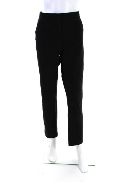 Tory Burch WOmens Pleated Zip Pocket Slim Straight Slacks Black Size 10