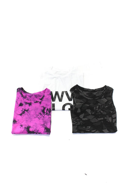 Soul Cycle Womens Sleeveless Tank Tops White Pink Black Size Small Lot 3