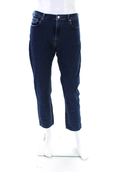 Paul Smith Mens Mid Rise Slim Leg Jeans Blue Cotton Size 34