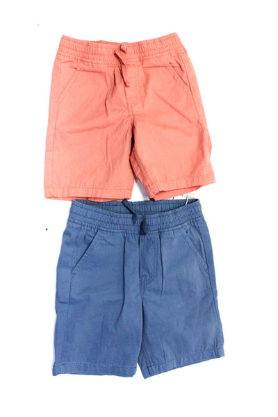 Petit Bateau Polarn O. Pyret Boys Jeans Bermuda Shorts Blue Pink Size 5 6 Lot 3