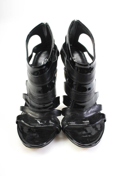 Giuseppe Zanotti Design Womens Faux Snakeskin Strappy Sandals Brown 36.5 6.5