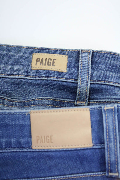 Paige Womens Hoxton Verdugo Ankle Skinny Jeans Blue Size 26 27 Lot 2