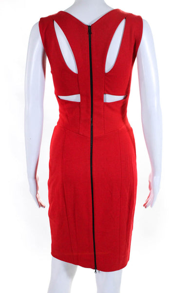Narciso Rodriguez Womens Sleeveless Body Con Dress Red Size EUR 40