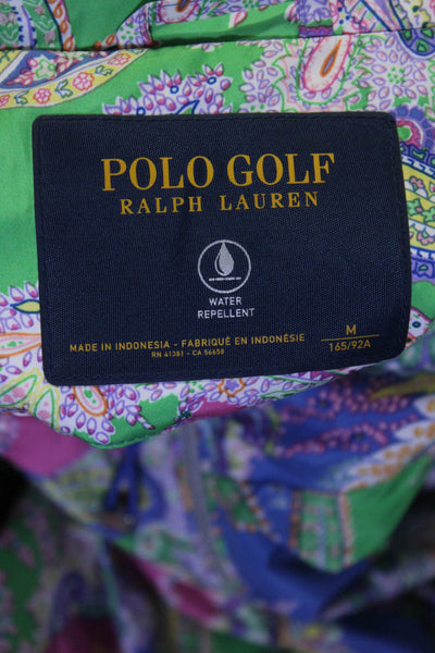 Polo Golf Ralph Lauren Womens Paisley Print High Neck Vest Multicolor Size M