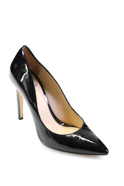 The Shoe Box Womens Patent Leather Slip On Pointed Pumps Black Size 6