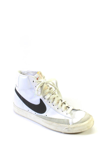 Nike Womens White Leather High Top Blazer Trainers Sneakers Shoes Size 7.5