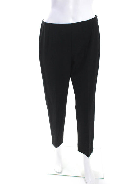 Lafayette 148 New York Womens High Waist Slim Leg Stirrup Pants Black Size 6